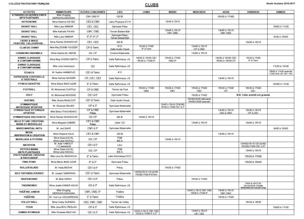 clubs-2016-2017