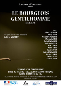 Le Bourgeos Gentilhomme au théâtre du CPF
