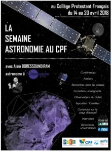 SEMAINE ASTRONOMIE CPF 2018