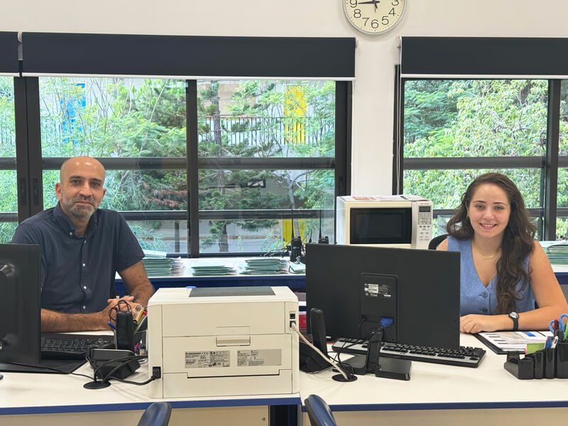 Notre équipe du service santé : Remy Mdawwar et Wassim Nsouli