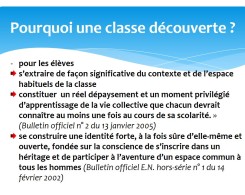 Classe découverte CP