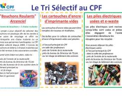 Le tri sélectif au CPF