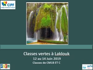Classes vertes à Laklouk CM1