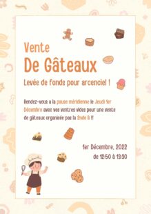 Vente de Gâteaux 2B