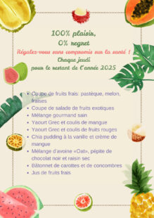Nouveauté au self : mangeons sain à la récré