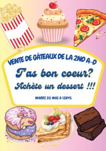 vente de gâteaux A-D